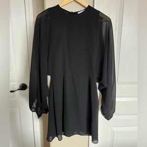 Black Sheer Mini Dress